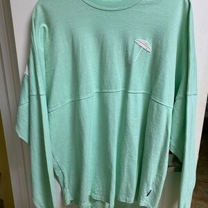 Spirit Jersey Oversized Shirt Women's Aqua Sur La Mer Biarritz France M NWT